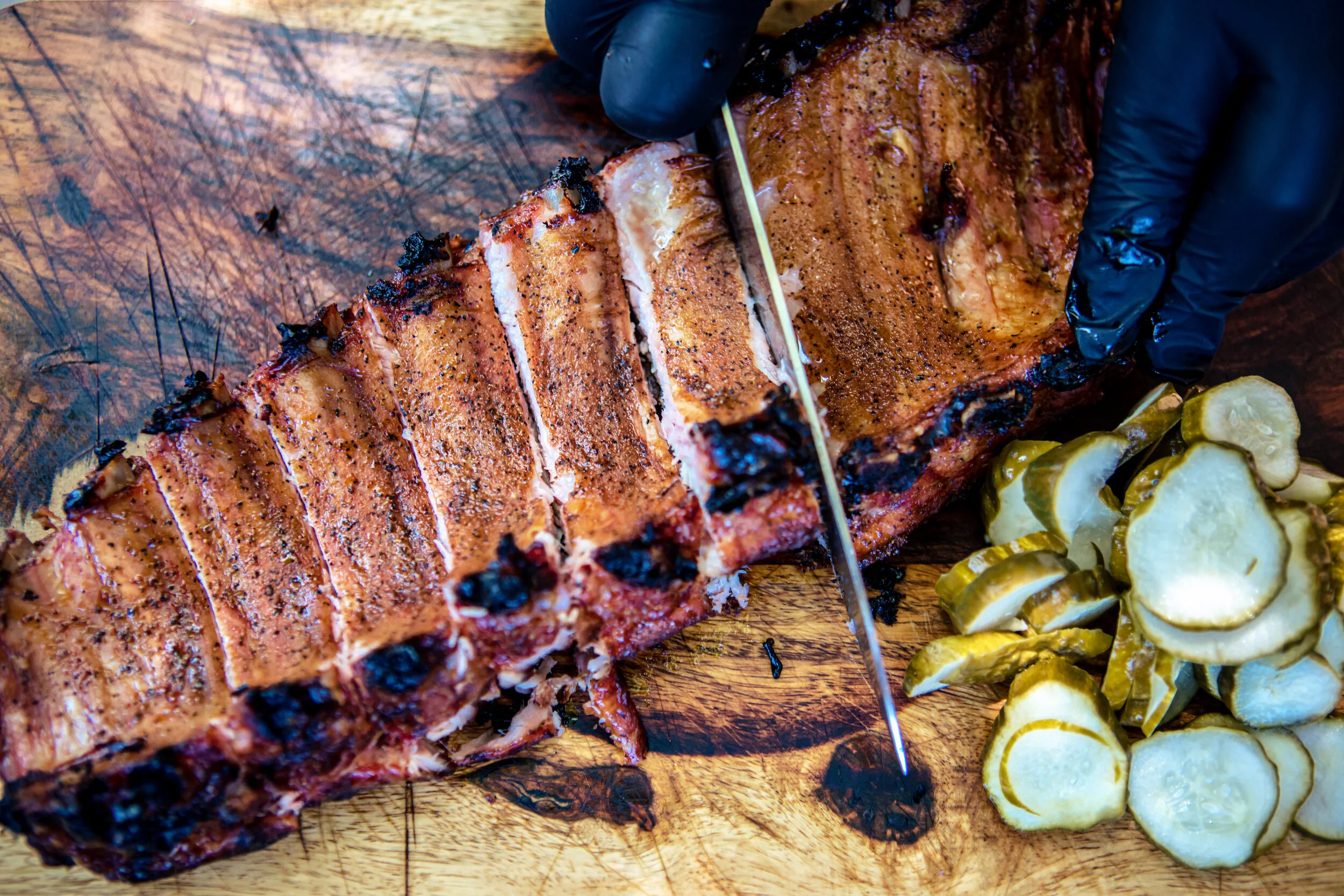 Prohibition Pig  signature dishes Smoked Brisket, Mac and Cheese, Brisket Sandwich